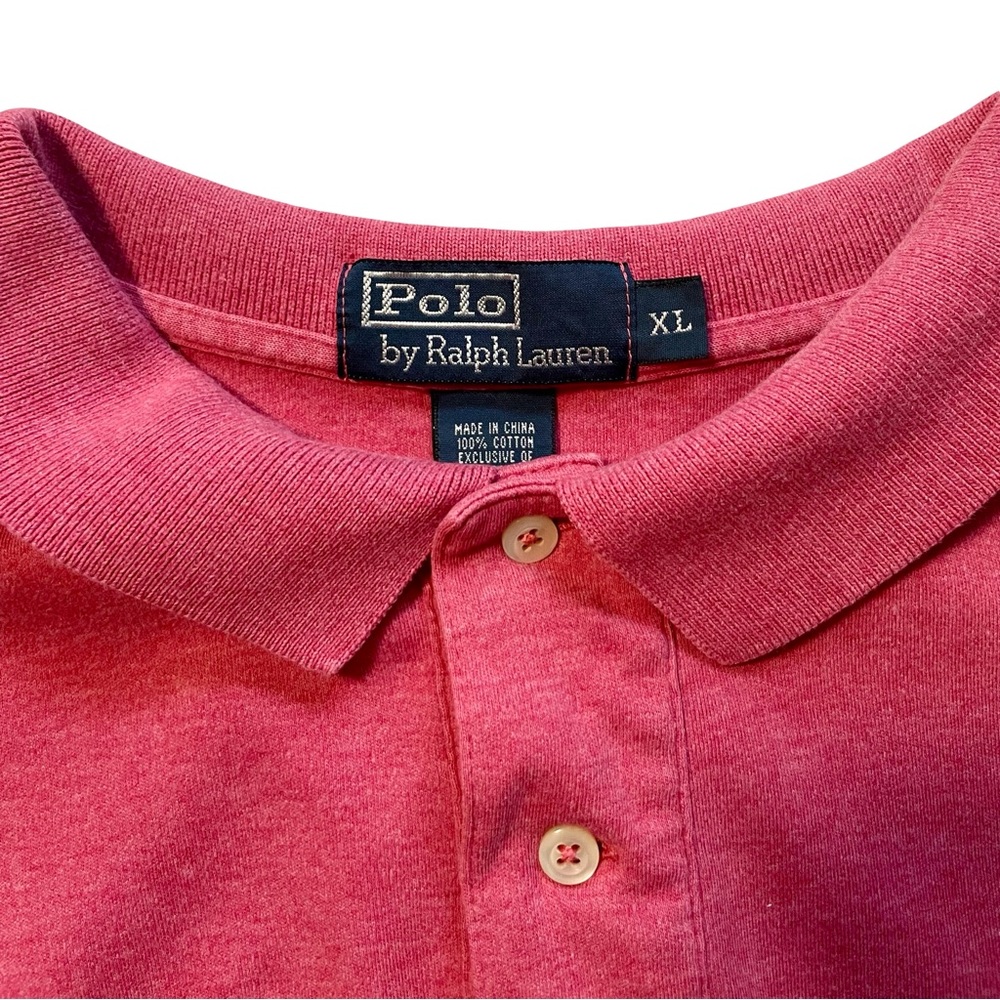 Vintage Polo Ralph Lauren Men's Red Polo Shirt Size XL - Picture 2 of 3